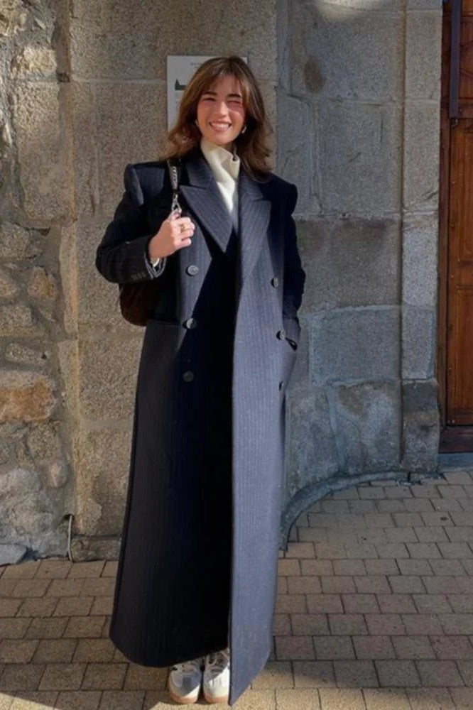 ZEYA - Mary Double Breasted Long Coat