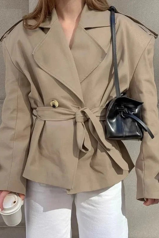 ZEYA - Melody Crop Trench Coat