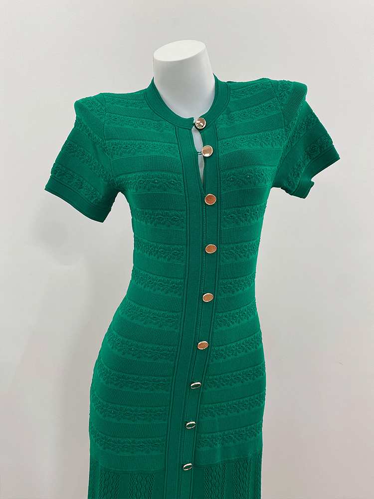 ZEYA - Milena Ribbed Knit Midi Dress