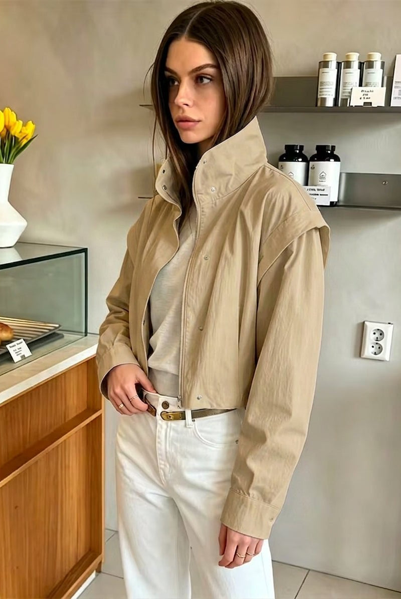 ZEYA - Natalie Cropped Windbreaker Jacket