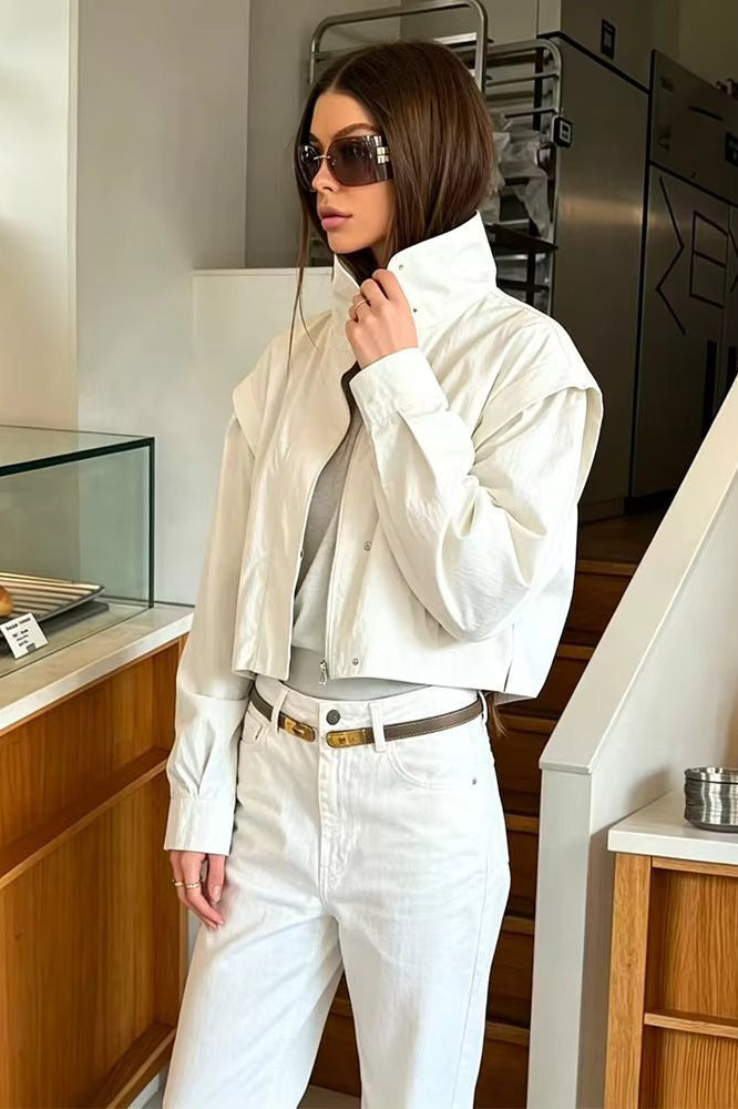 ZEYA - Natalie Cropped Windbreaker Jacket