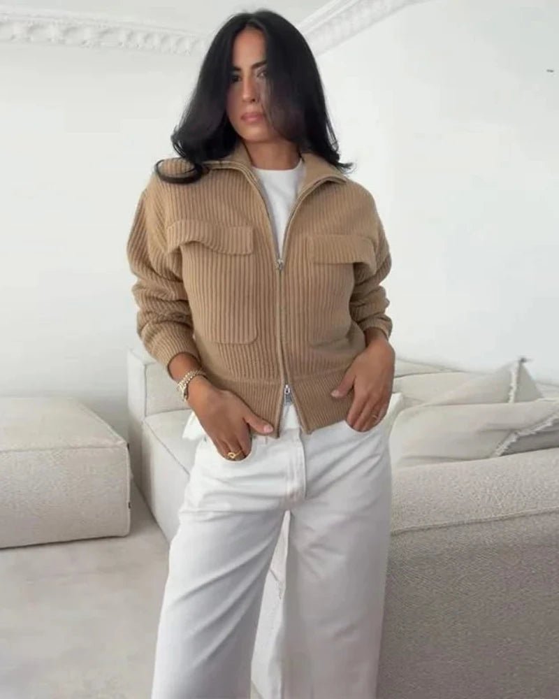 ZEYA - Penelope Ribbed Knit Cardigan