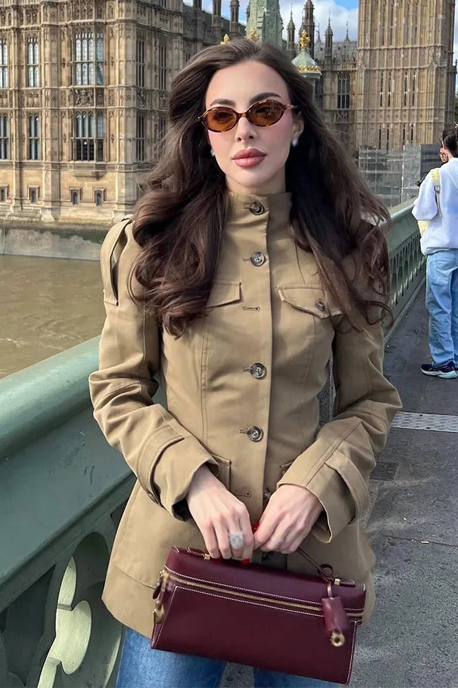 ZEYA - Phoebe Fitted High Neck Jacket