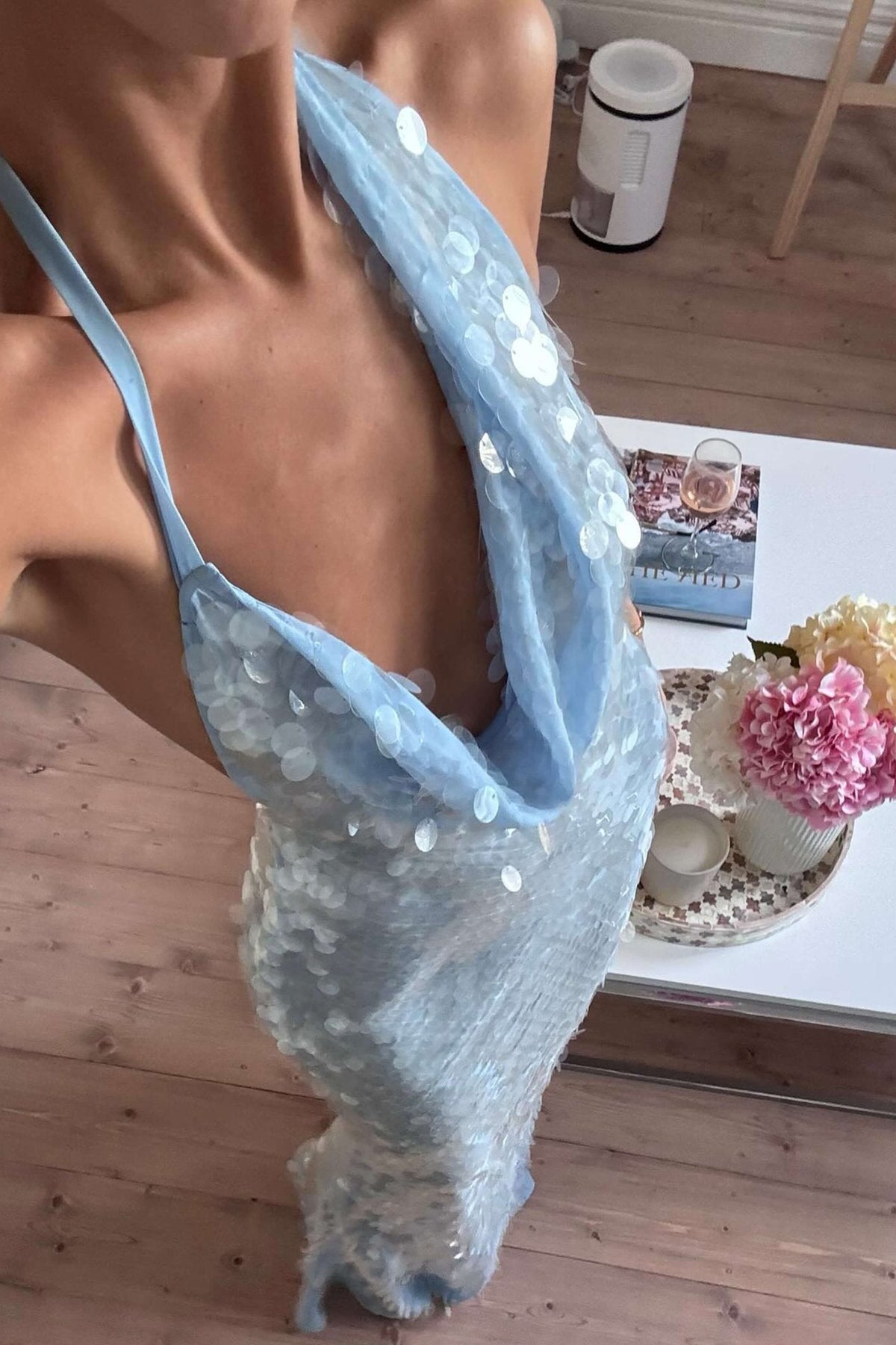 ZEYA - Rosy Sequin Maxi Dress