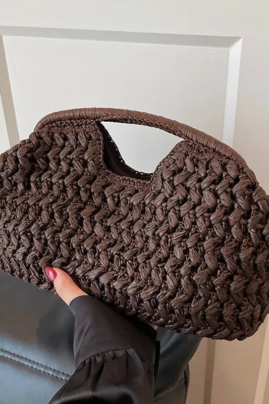 ZEYA - Sabrina Woven Rattan Tote