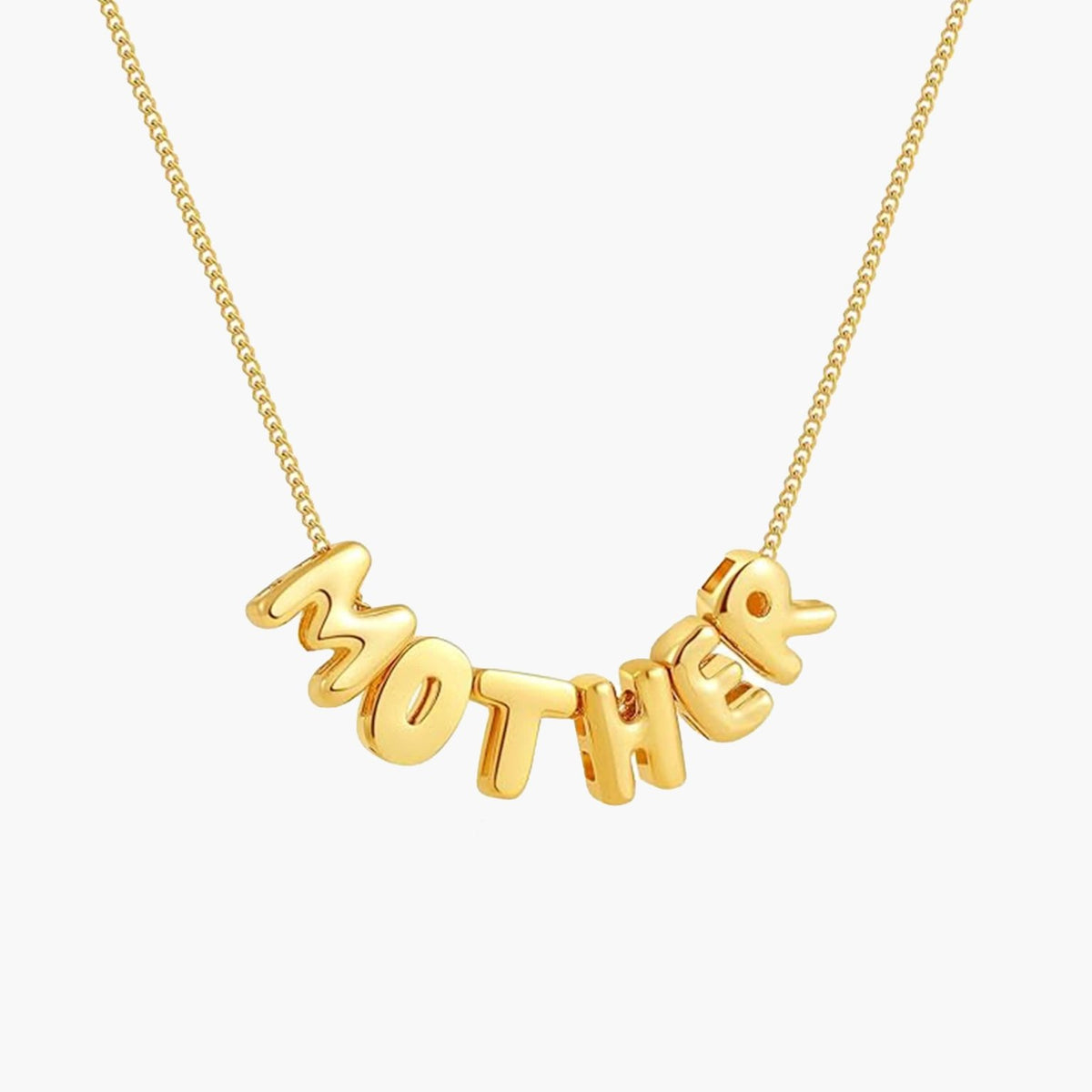 ZEYA - Shane Name Necklace - Custom 3D Bubble Letter Pendant for Women