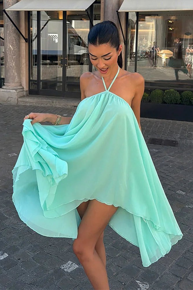 ZEYA - Smilla Flowy Halter Mini Dress