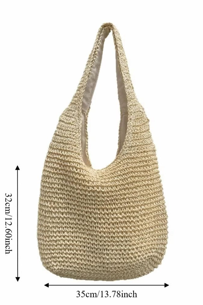 ZEYA - Svea Woven Rattan Tote Bag