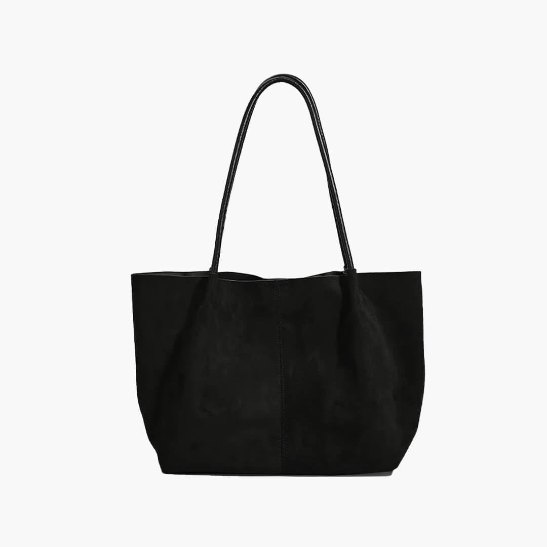 ZEYA - Tessa Suede Tote Bag with Pouch