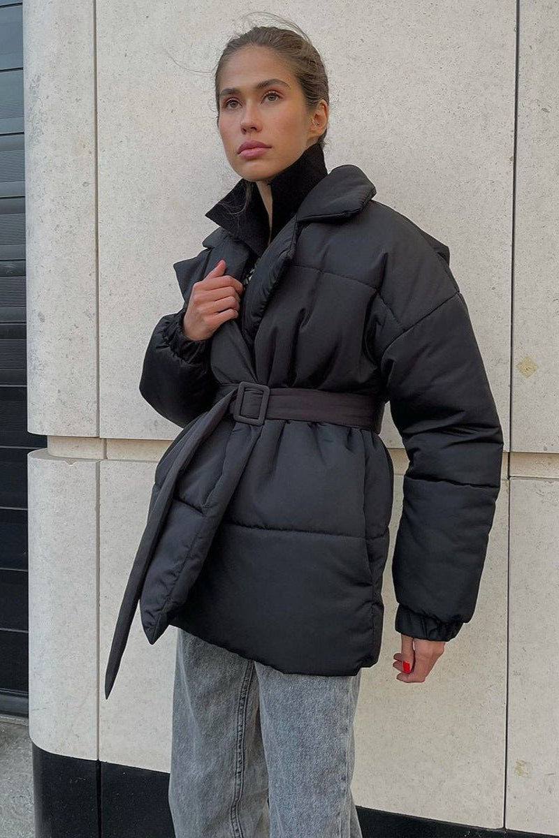 ZEYA - Thalia Belted Puffer Jacket