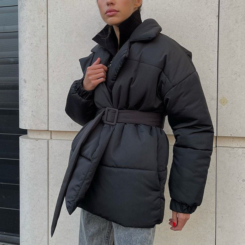 ZEYA - Thalia Belted Puffer Jacket