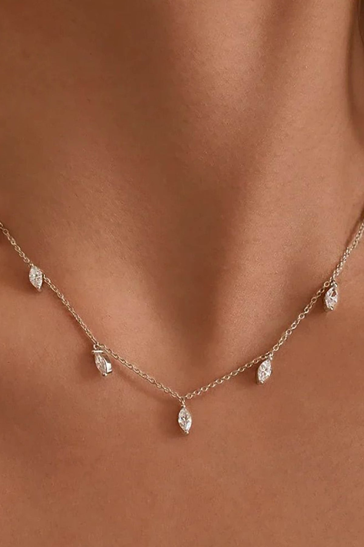 ZEYA - Vera Marquise Cut Necklace
