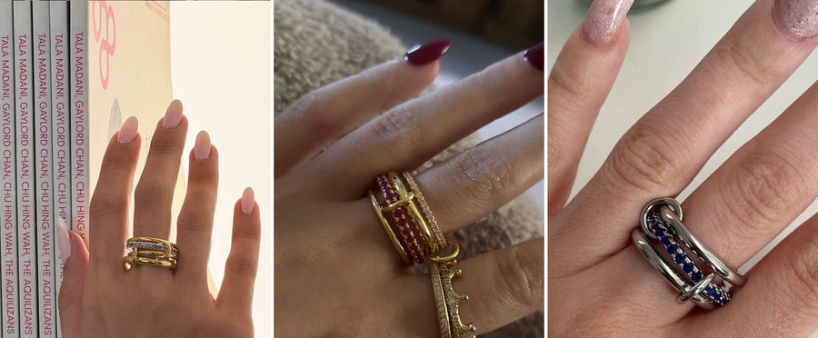 Apila, superpone, repite: cómo llevar varios anillos a la vez