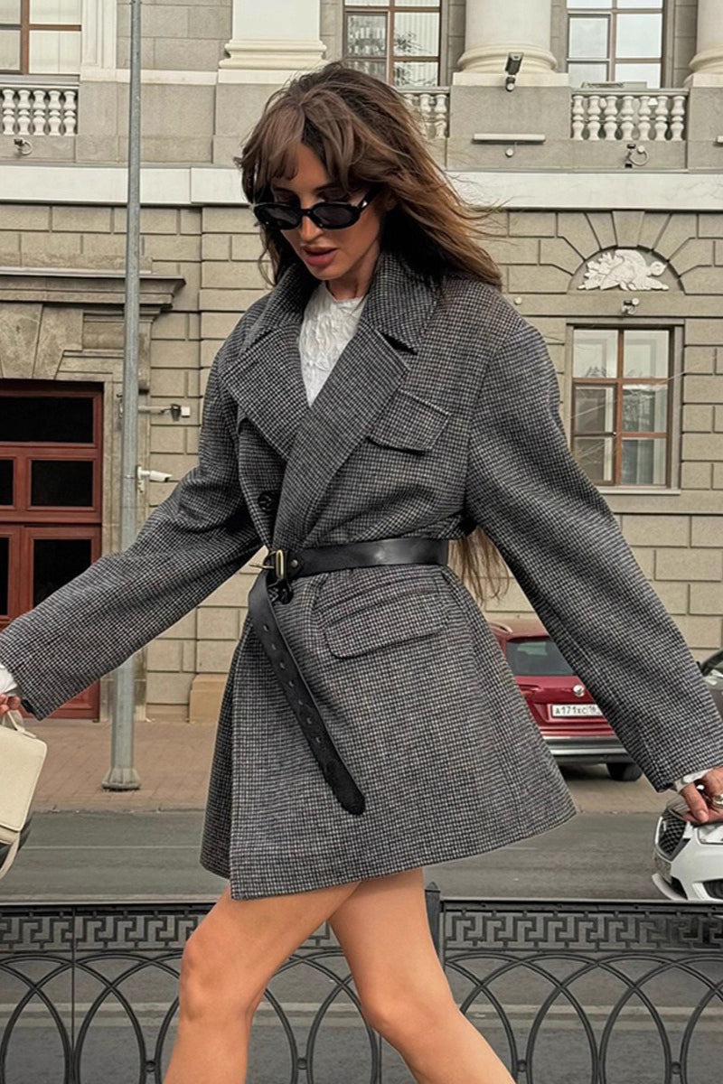 Abrigo Amy de tweed estructurado