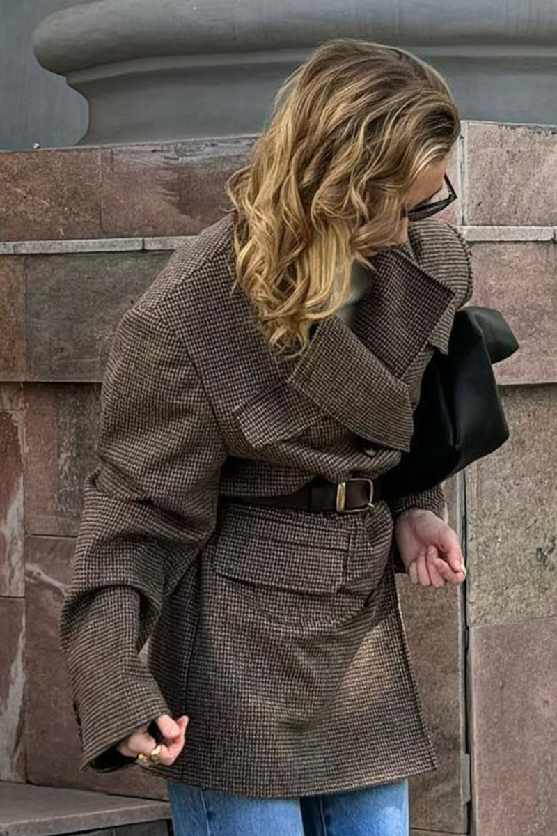 Abrigo Amy de tweed estructurado