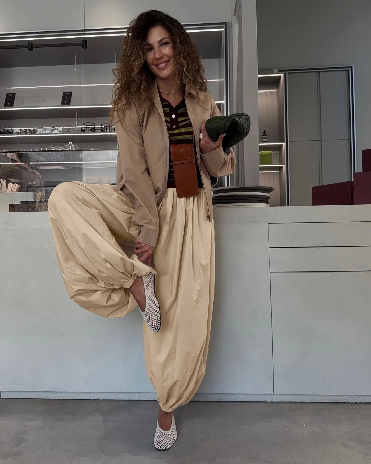 Pantalones balón Kristen de talle alto