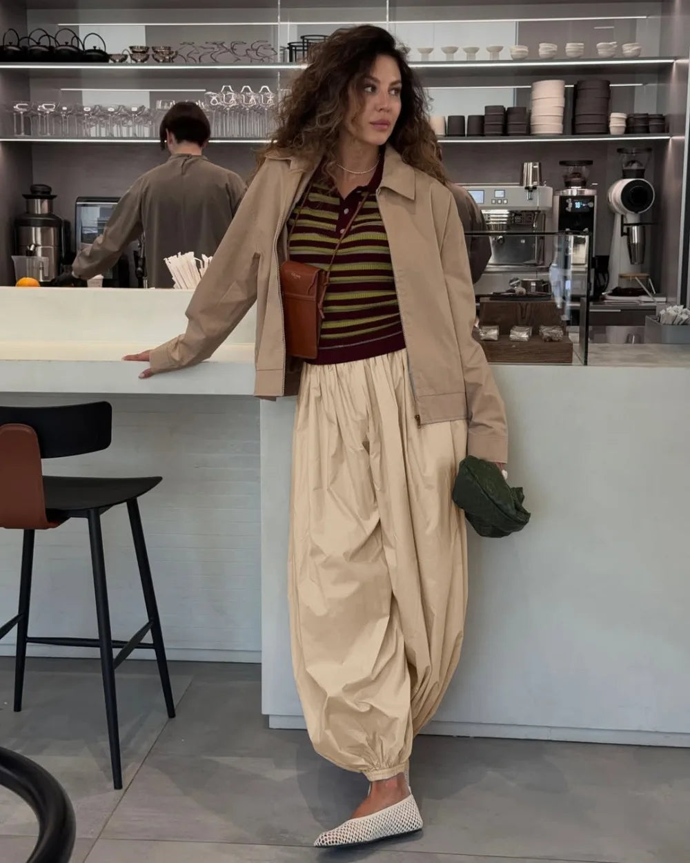 Pantalones balón Kristen de talle alto