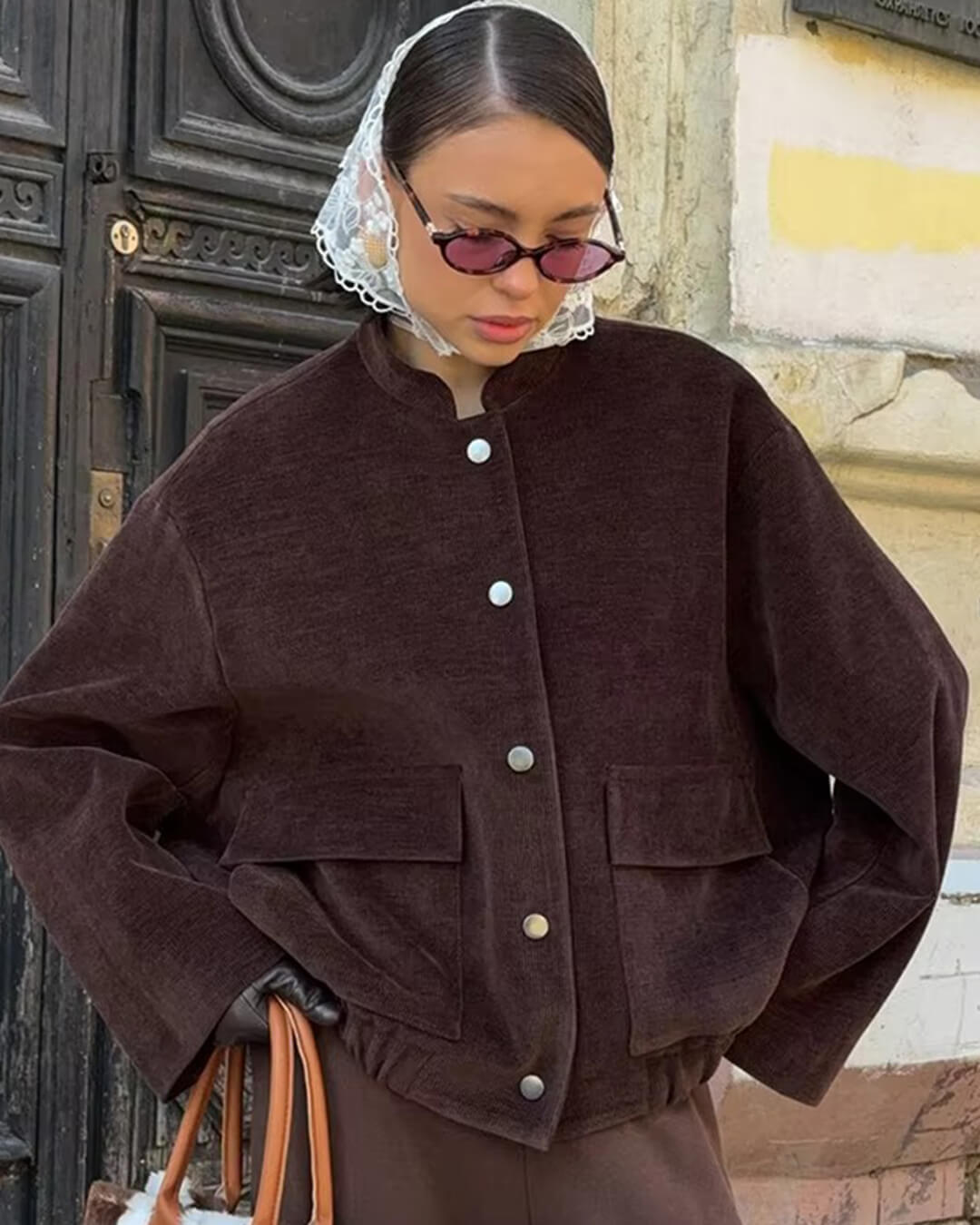 Chaqueta de pana marrón Cassy