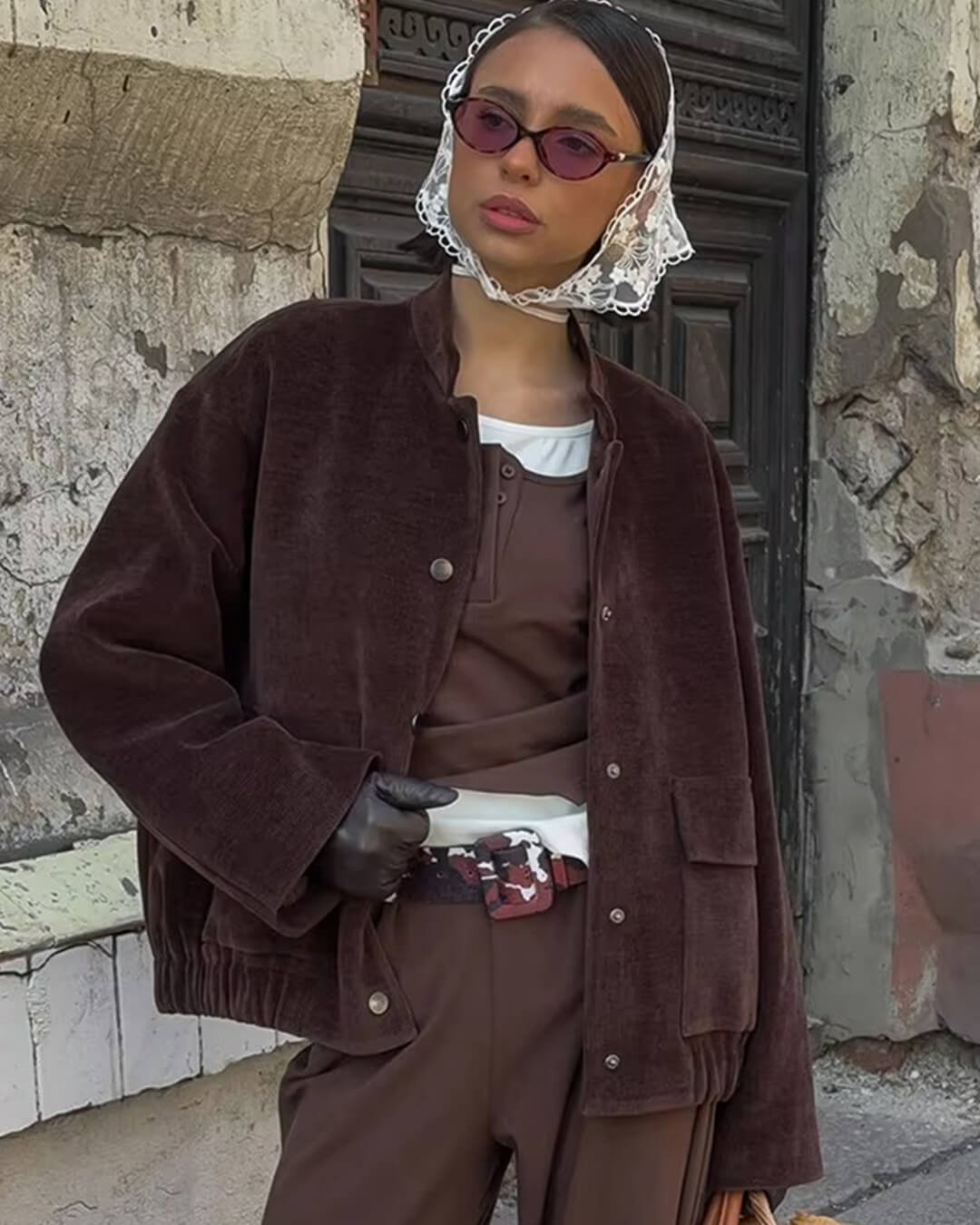 Chaqueta de pana marrón Cassy