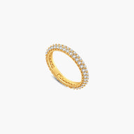 Anillo Zeya Crown-Edge con circonitas
