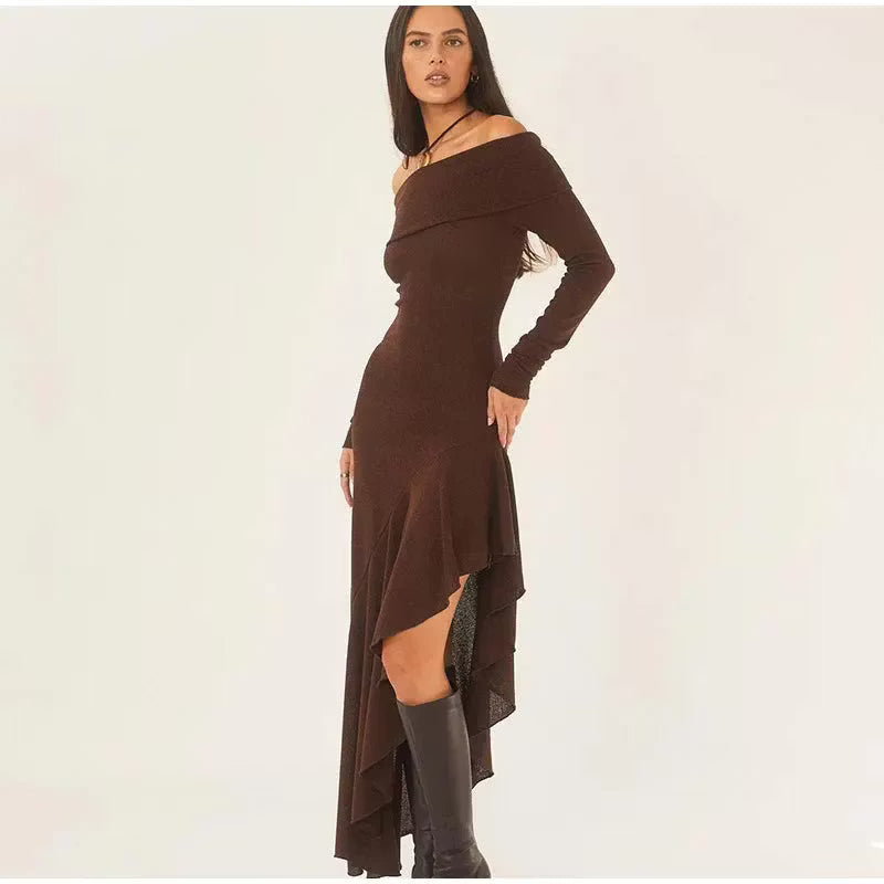 Elena Ruffle Maxi Dress