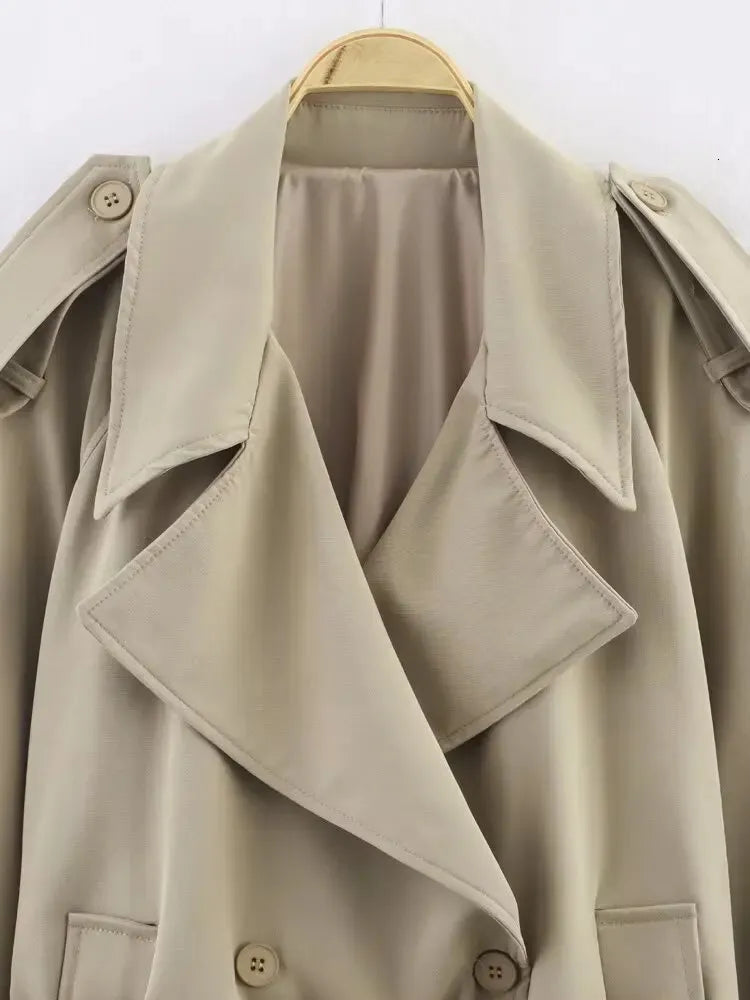 Gabardina extragrande con cinturón Fabienne