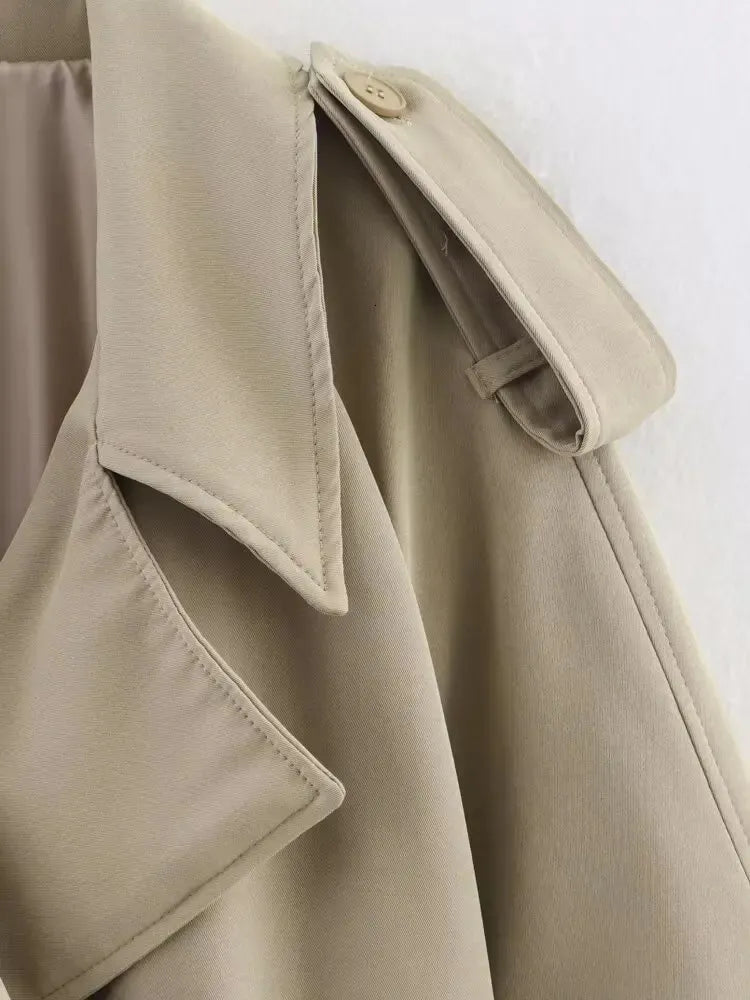 Gabardina extragrande con cinturón Fabienne
