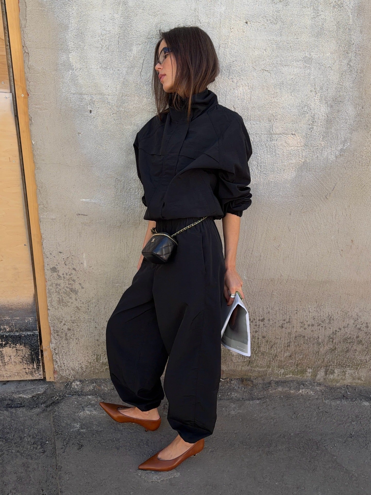 Fiona Funnel Neck Windbreaker Jacket