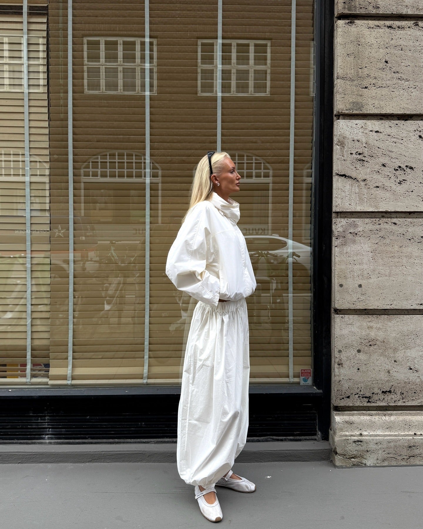 Fiona Funnel Neck Windbreaker Jacket