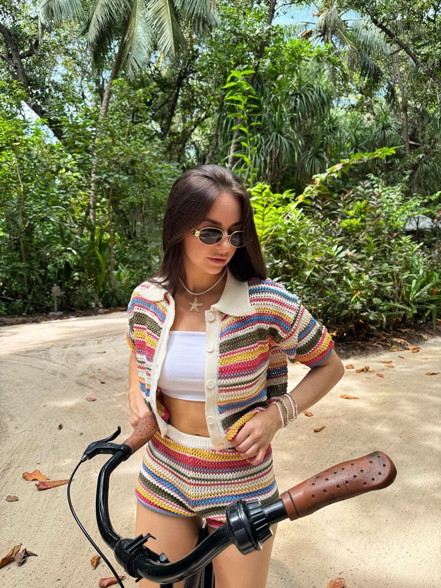 Iris Striped Crochet Co-ord Set