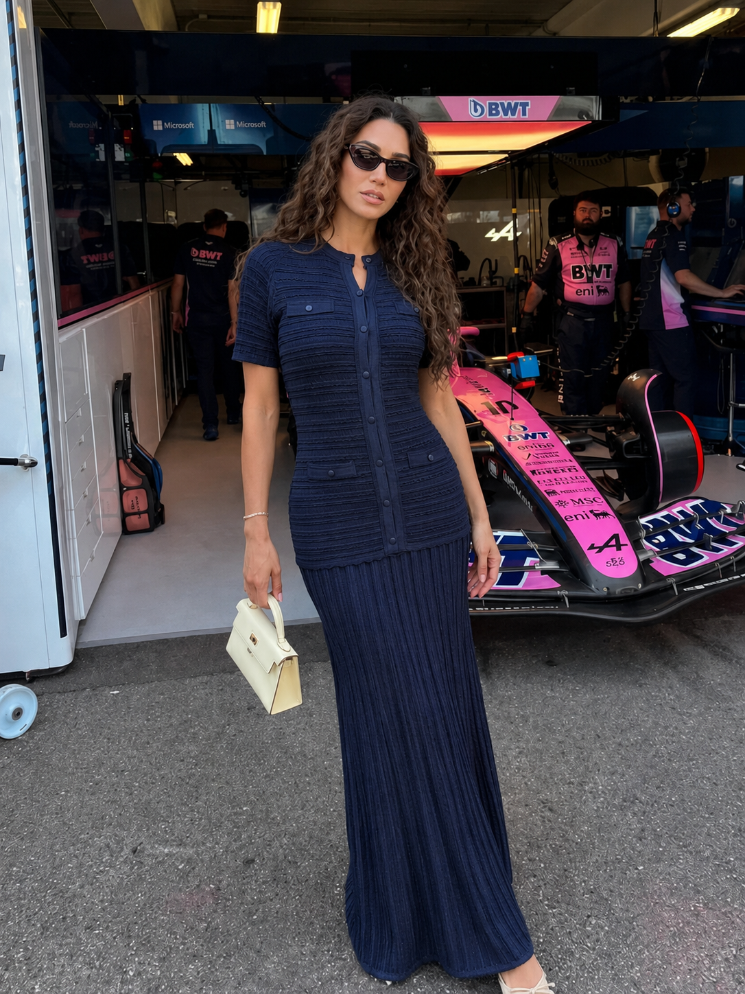 Vestido maxi de punto con lentejuelas Sadie