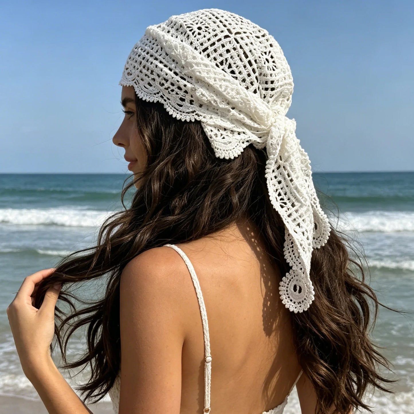 Margot pañuelo triangular bohemio para la cabeza