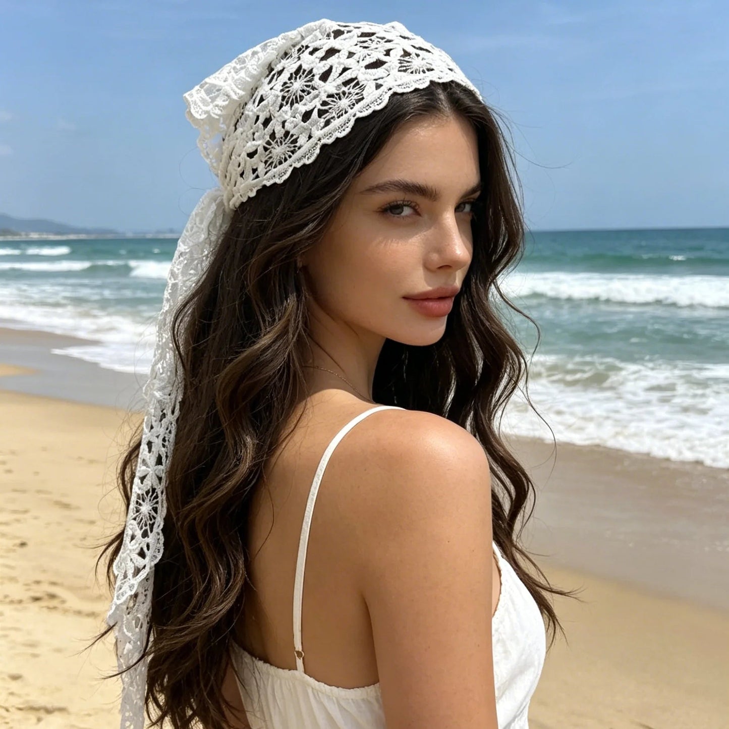 Margot pañuelo triangular bohemio para la cabeza