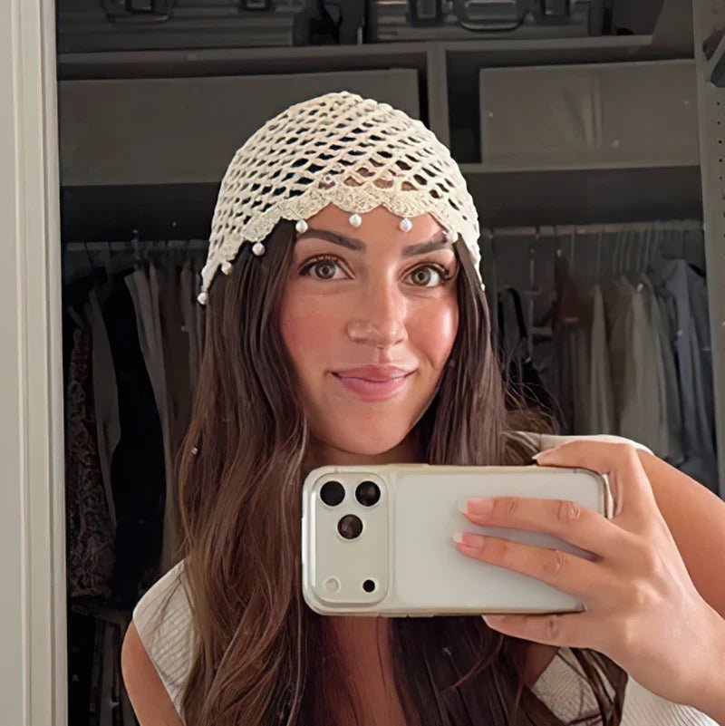 Gorro calado de crochet Jane