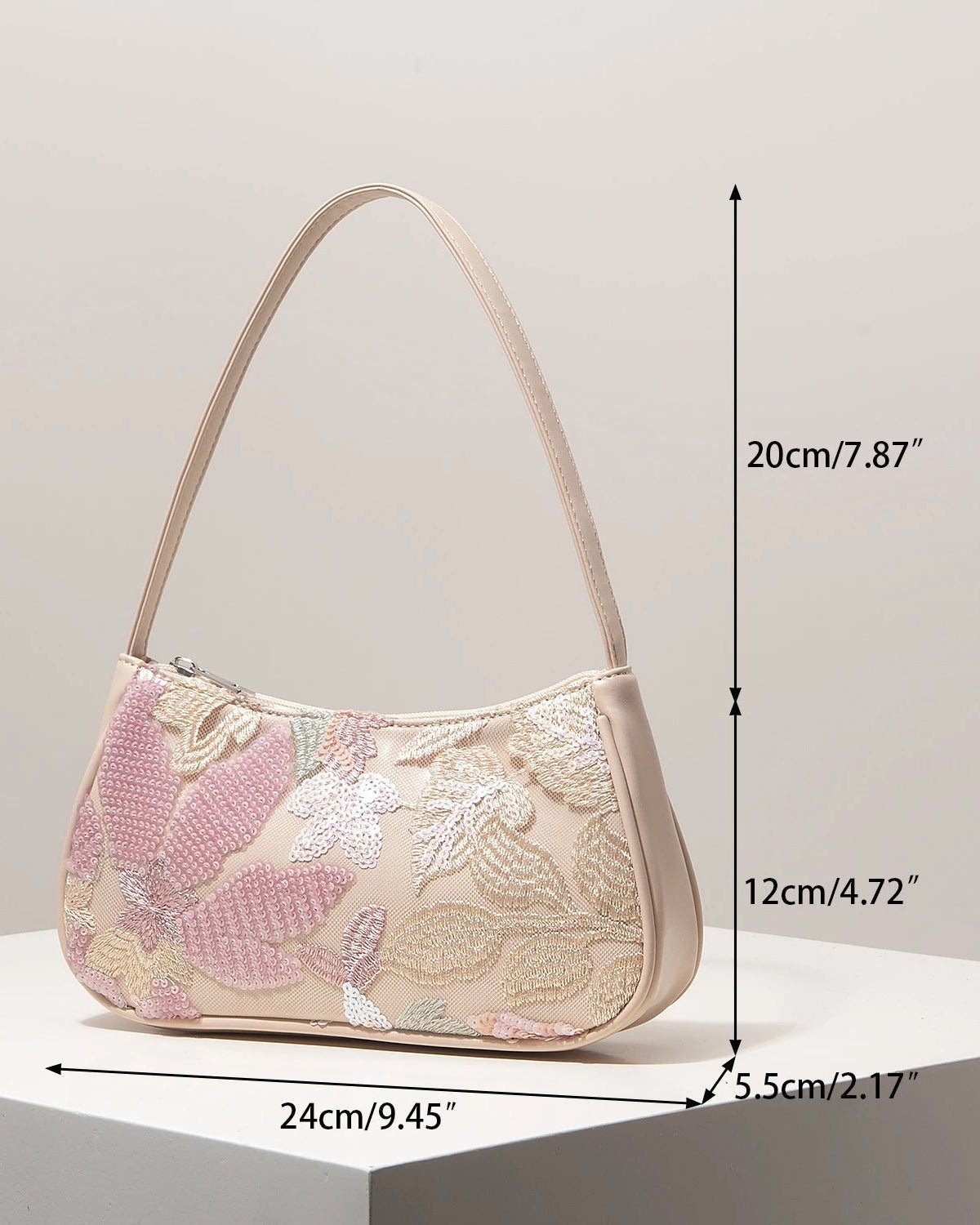 Bolso de hombro Sophia bordado con lentejuelas
