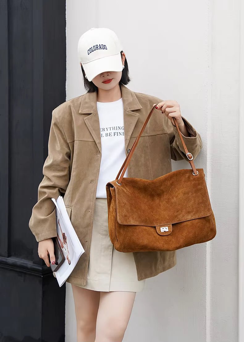 Bolso bandolera Denise de ante mate