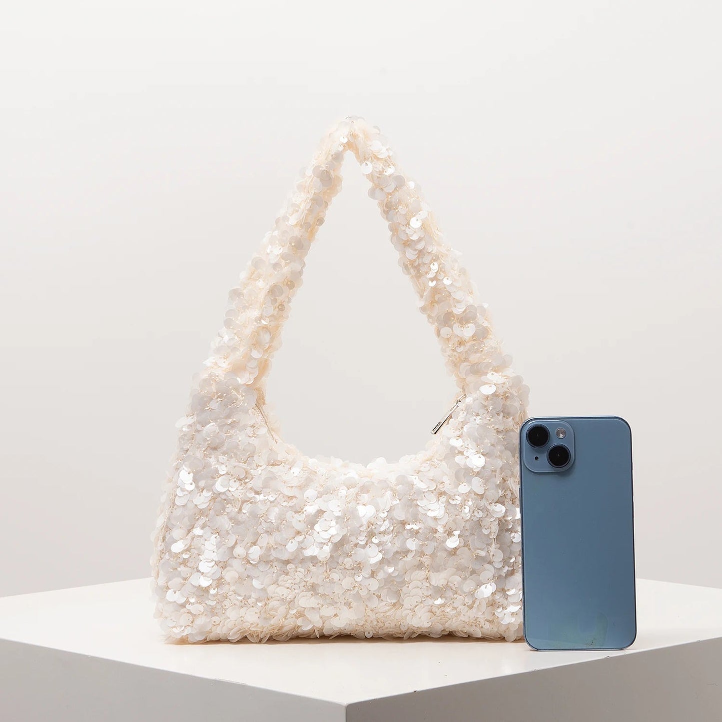 Bolso de hombro de noche Margot con lentejuelas