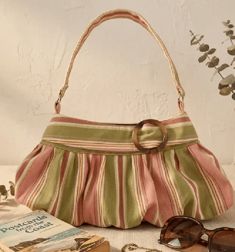 Maria Striped Shoulder Bag