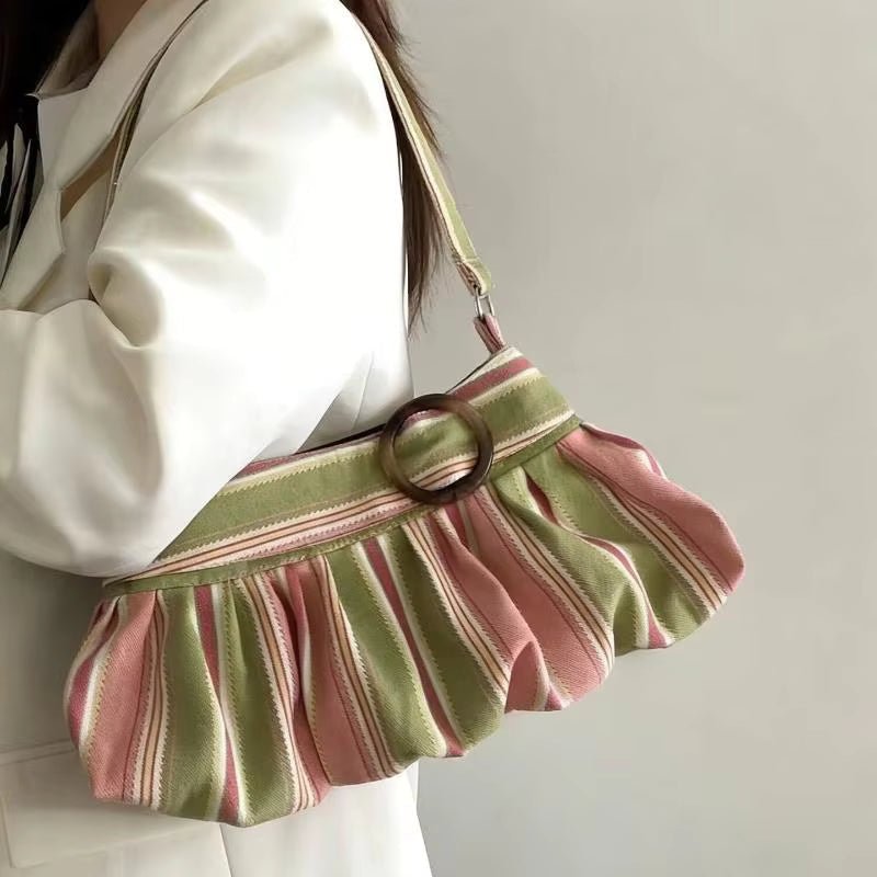 Maria Striped Shoulder Bag