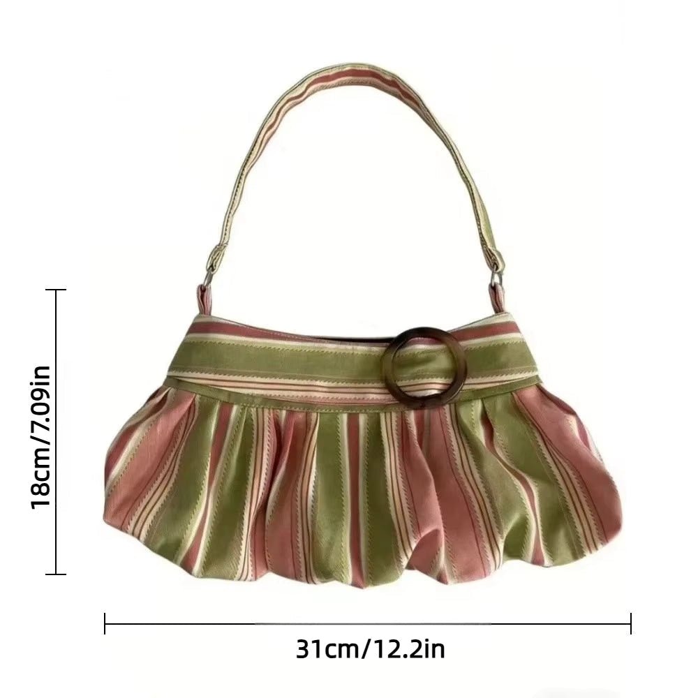 Maria Striped Shoulder Bag