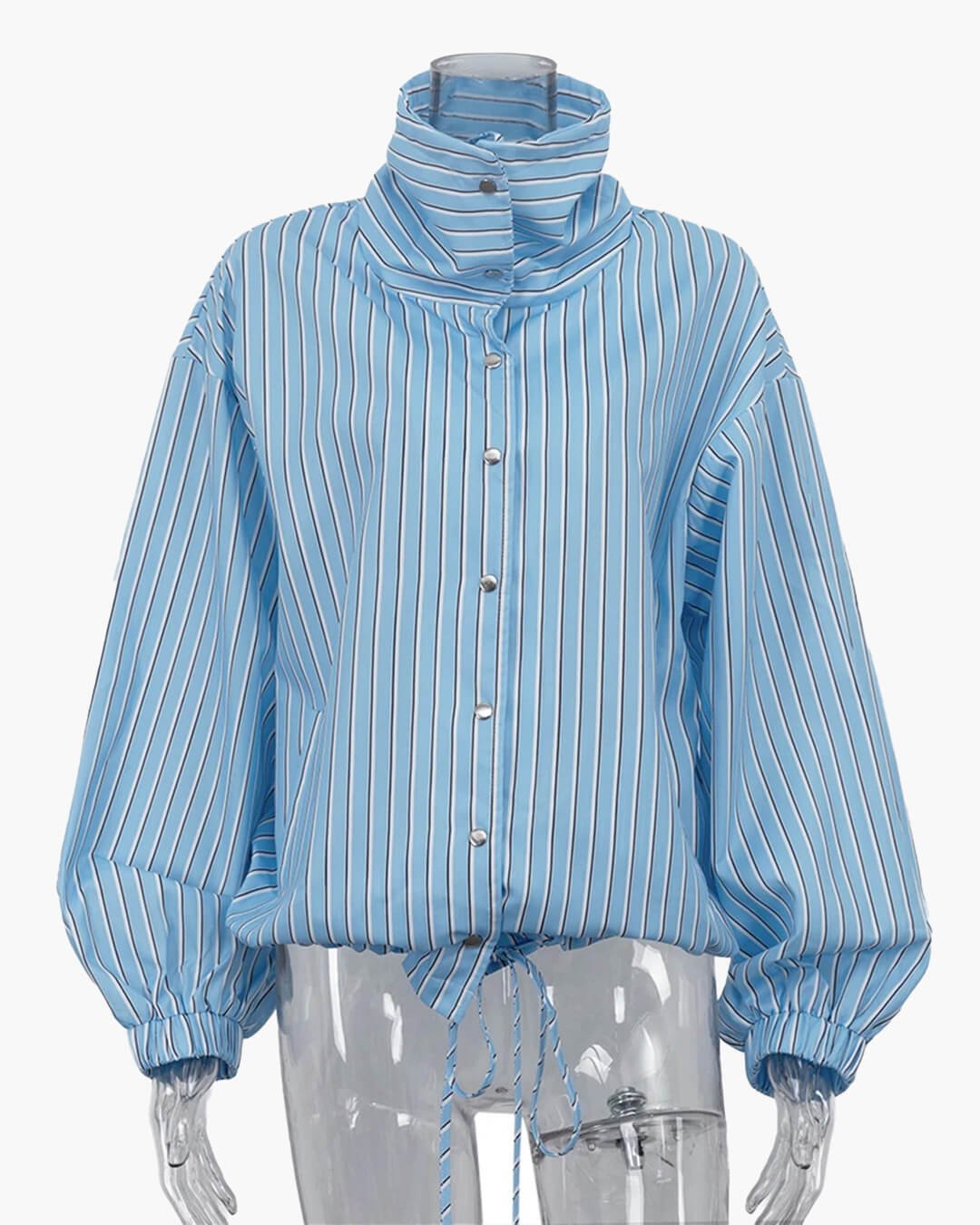 Camisa de cuello alto a rayas Lucy