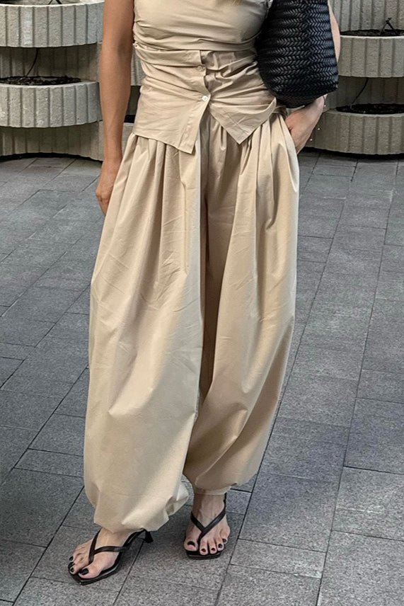Pantalón baggy Fenella con cintura elástica