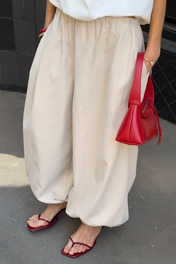 Pantalón baggy Fenella con cintura elástica