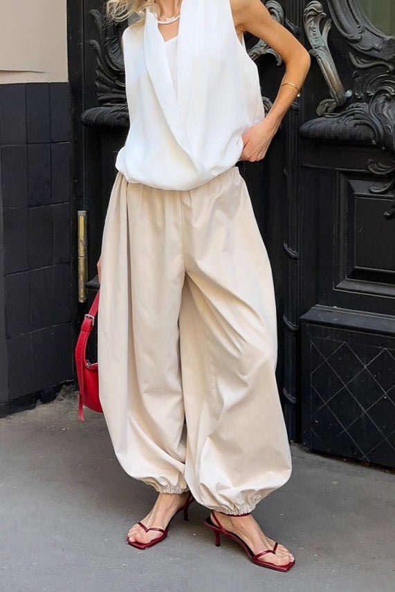 Pantalón baggy Fenella con cintura elástica