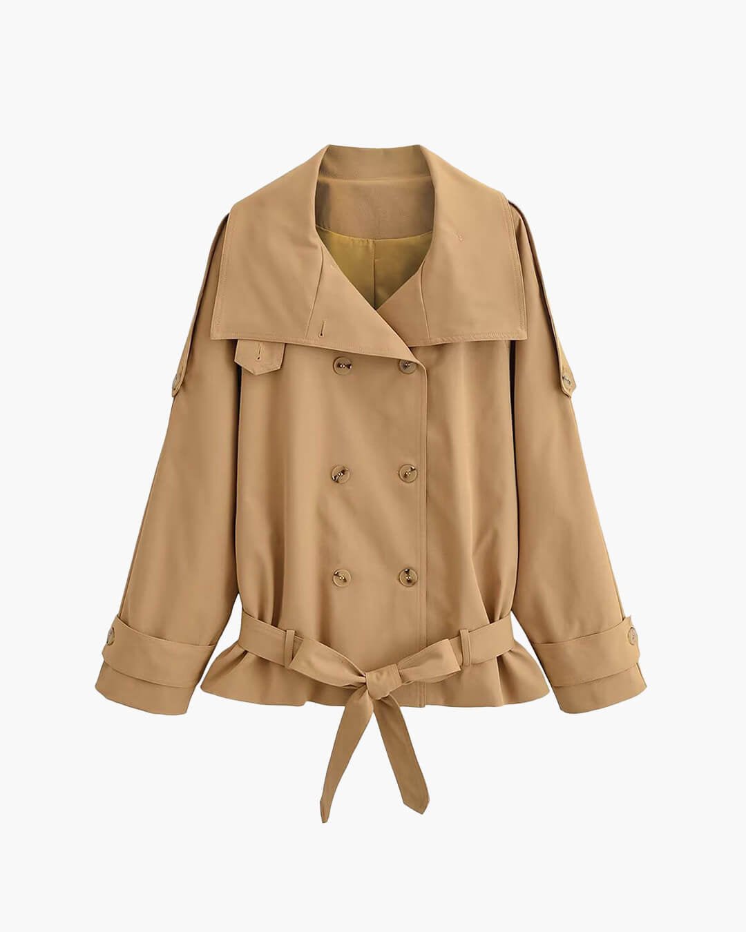 Gabardina utilitaria Maria de cuello alto