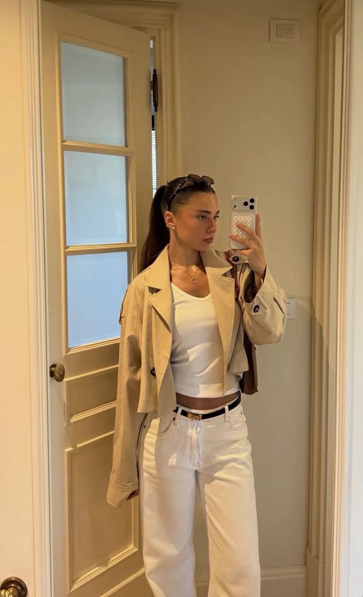 Gabardina Carla corta cruzada