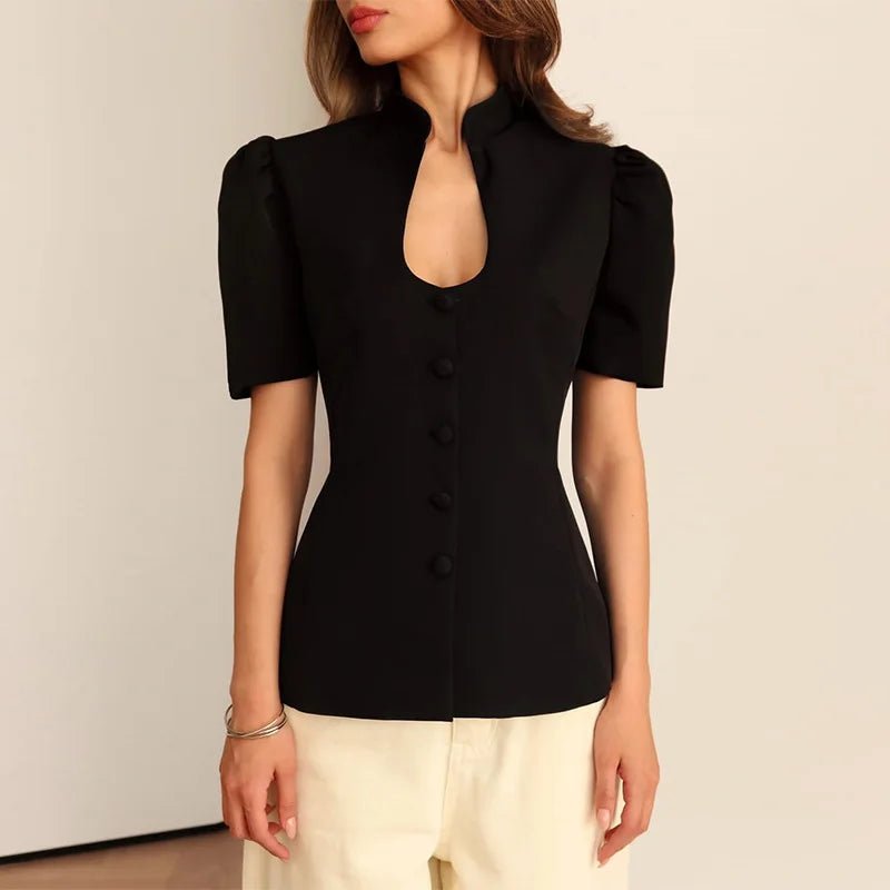 Top Sienna con cuello alto