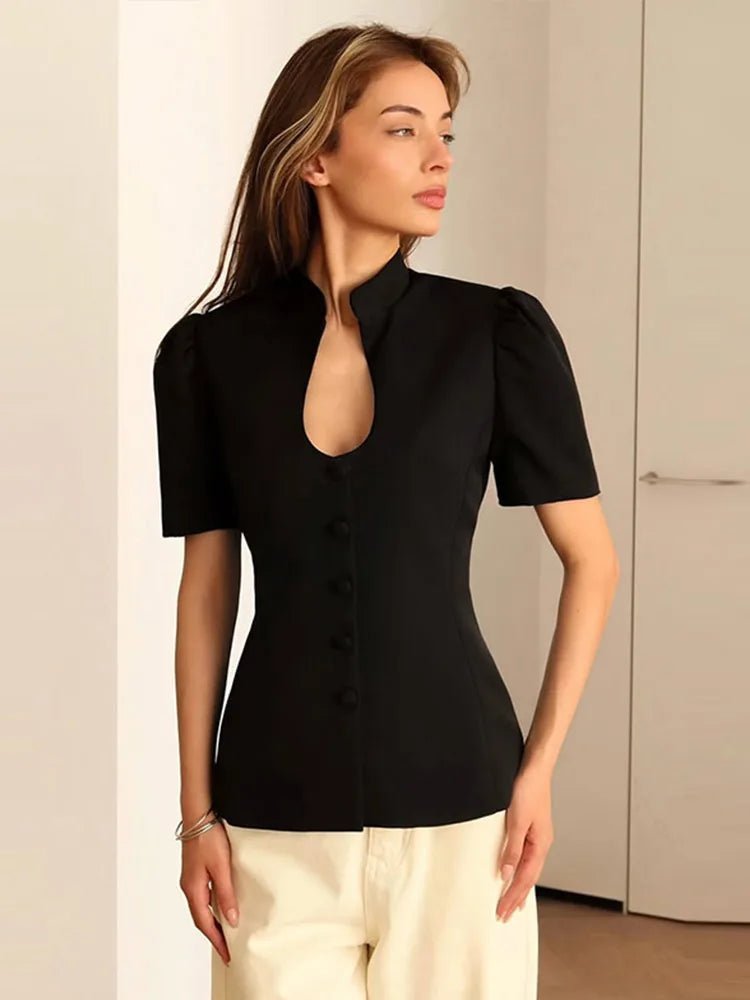 Top Sienna con cuello alto