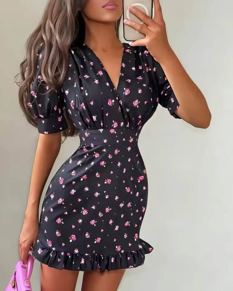 Vestido corto Natasha con estampado floral
