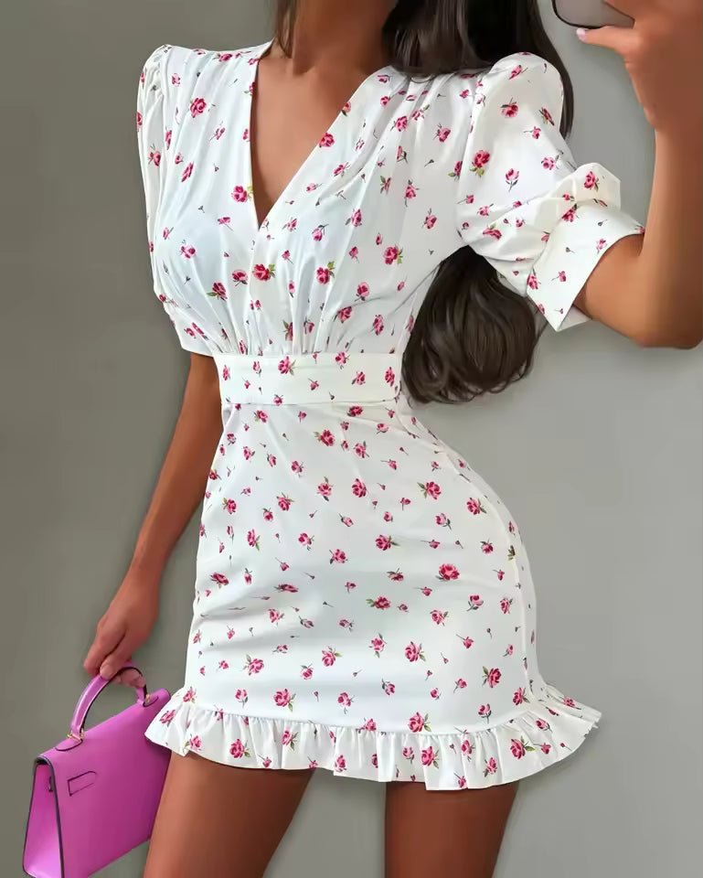 Vestido corto Natasha con estampado floral